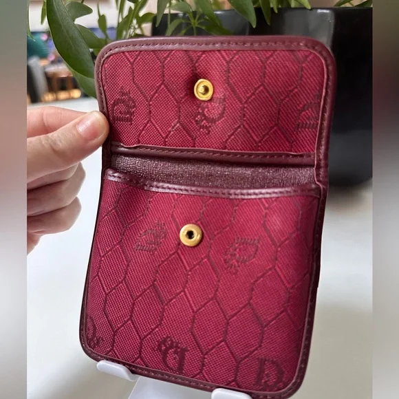 Vintage Christian Dior honeycomb coin/card pouch - Picture 3 of 7